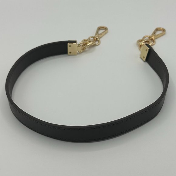 BEAULEGAN Handbag/Shoulder Bag Leather Handle Replacement - Dark Brown/Gold-Tone - Picture 3 of 8